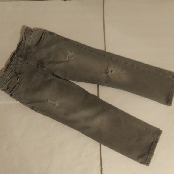 Cat & Jack boy's distressed gray jeans sz 8 - Picture 1 of 8